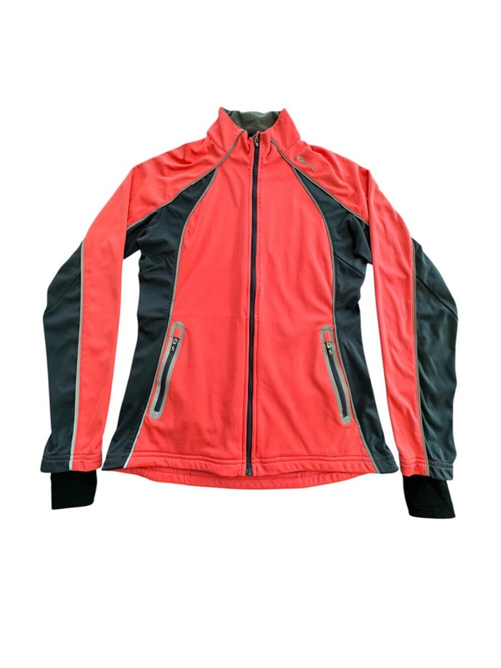 SUGOI Women’s Coral Gray Firewall 180 Full Zip Running Jacket, 73066F, Sz Medium